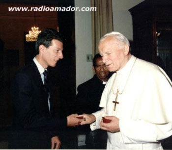Visita de PY5IP ao Papa Joo Paulo II