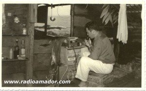 PY5GK (SK) em Expedição para Ilha dos Currais (ou Corais), litoral do Paraná no ano de 1959.